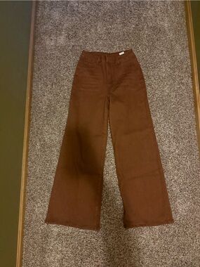 Brown Wide Leg Pants